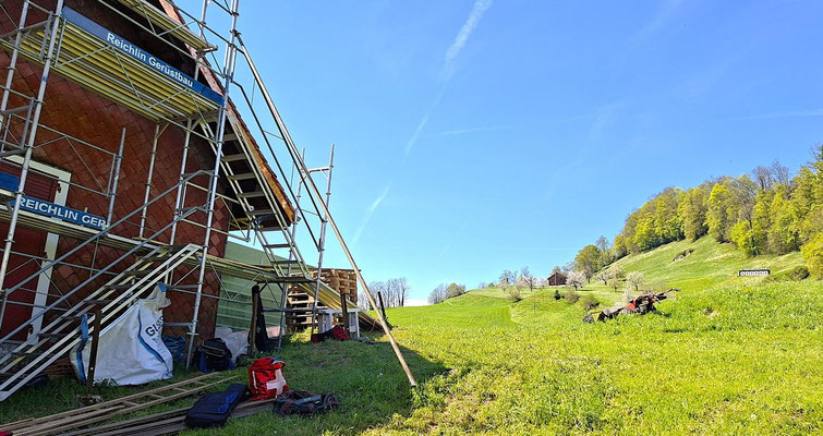 Fassade wird saniert