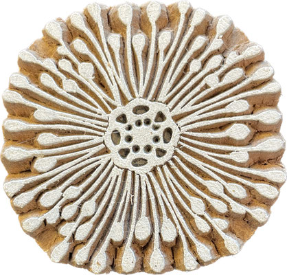 Textildruck-Holzstempel, ethisch produziert in Indien durch Maasa Production Pvt. Ltd.
