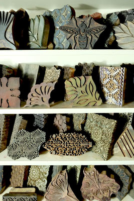 Indische Blockprint Druck Stempel entworfen von Anja Vanal