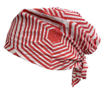 Blockprint Kopftücher: Schweizer und indische Produktion.