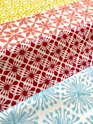 Handgefertigte Blockprint Stoffe aus Bio-Baumwolle mit Azo-freien Druckfarben, hergestellt in Indien – für Verkaufs- und Vertriebsmöglichkeiten in Ihrem Stoffgeschäft, kontaktieren Sie uns