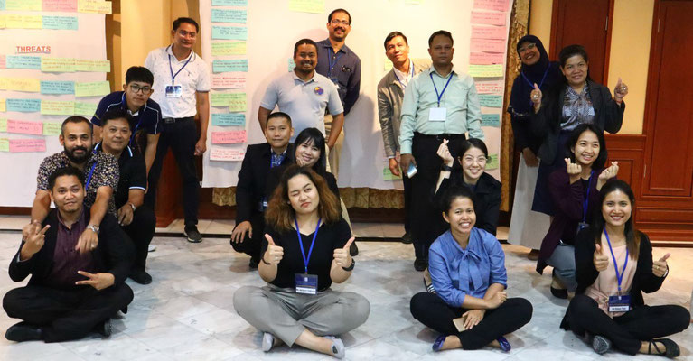 Class of 2018 after the completion of the SWOT exercise. Image credit: IOI Thailand