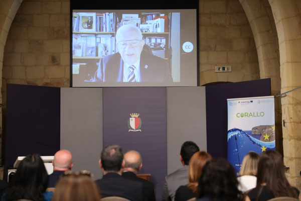 IOI Honorary President, Dr Awni Behnam delivering the video message 