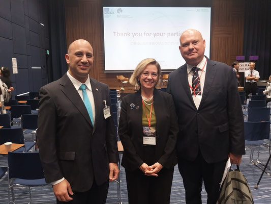 L-R Ambassador André Spiteri, A Vassallo and Amb Dr Fabrizio Bozzato