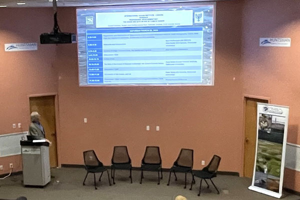 IOI Canada Director Mike Butler at the conference entitled “Tides of Change: Accelerating Conservation Efforts in Atlantic Canada’s Estuaries and Coastal Waters”. 
