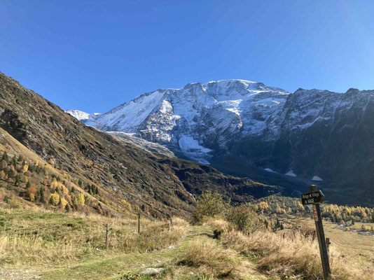 Glacier et dôme de Miage Octobre 2021