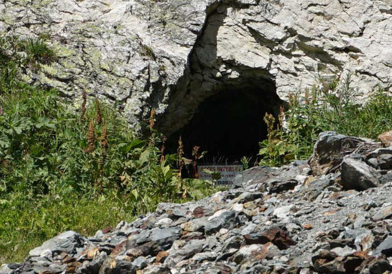 Entrée de la mine du Saut