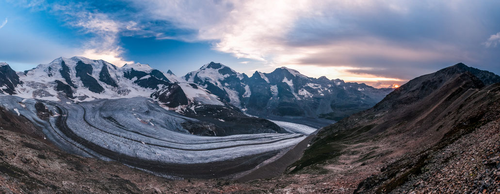 Morteratschgletscher / Berninagruppe Engadin Schweiz