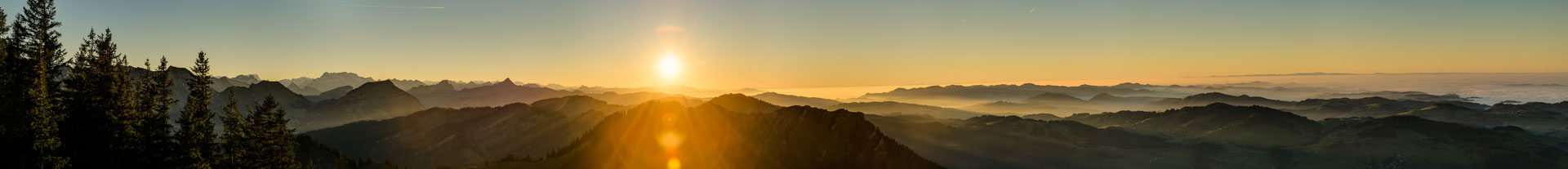 Blick vom Kronberg Alpstein, Schweiz