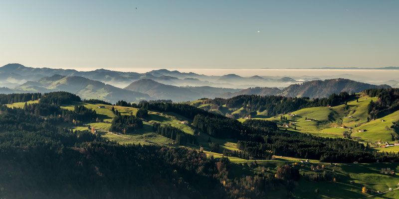 Blick vom Kronberg Alpstein, Schweiz