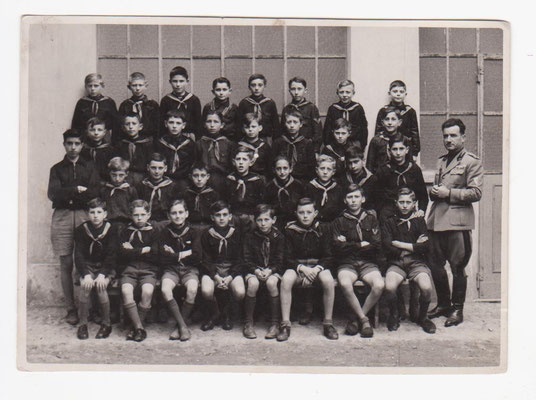 1937 Cameri Foto Scuola Elementare Maestro Brustia
