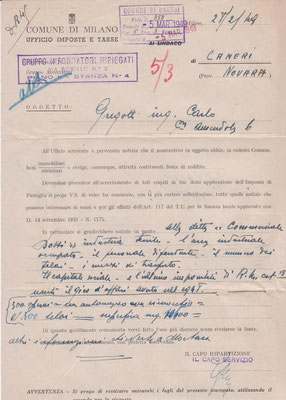 1949 documento Bossi
