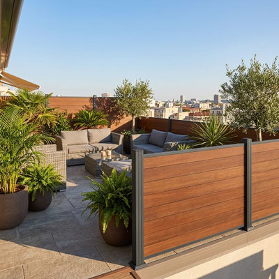 Auch geeignet als Sichtschutz für eine Dachterrasse