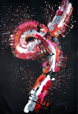 "Positive convolution" 85 x 125 x 4 cm