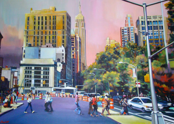 "Abbey road" - 130 x 89 cm - Acrylique sur toile