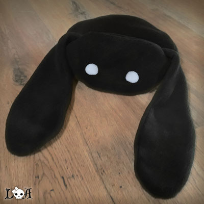 Kawaii Bunny Hat in Black
