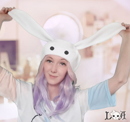 Kawaii Bunny Hat in White