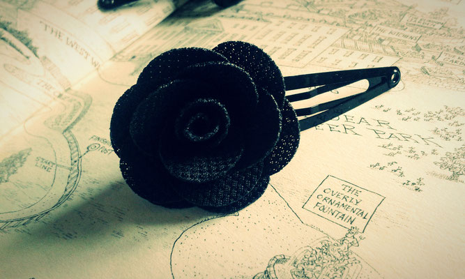 Steampunk Rose Hair-Clip