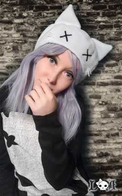 Creepy Cute Kitty Hat in White