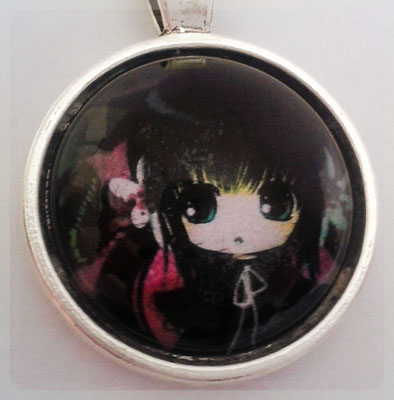 Cute Gothic Girl Bubble Necklace