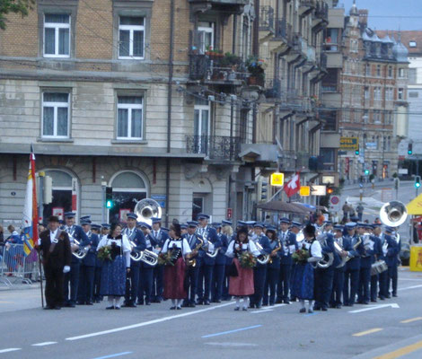 ...vor dem Start zur Parademusik