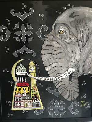 THE ELEPHANT DREAM -16 X 20 -75.00$