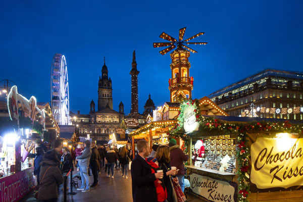 Best Christmas Markets in the UK  - Glasgow Christmas Market - Copyright Glasgow City Marketing Bureau