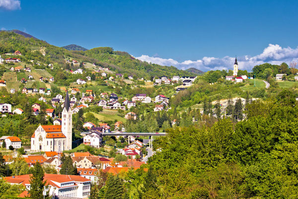 Beautiful green landscape of Krapina - Copyright xbrchx