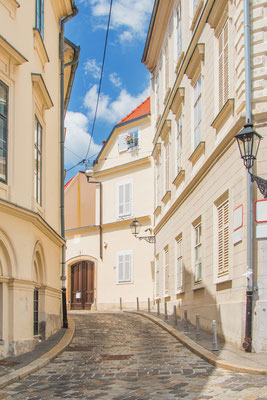 Old Street in the historic Upper Zagreb, capital of Croatia - Copyright iascic