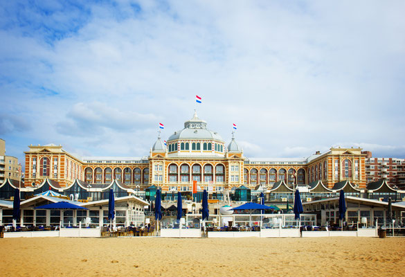 Kurhaus in Scheveningen of Hague, Holland, retro toned by Neirfy