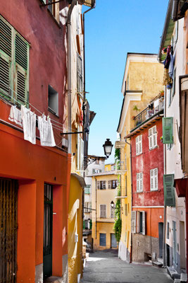 The streets of old Nice. France. Copyright Artens