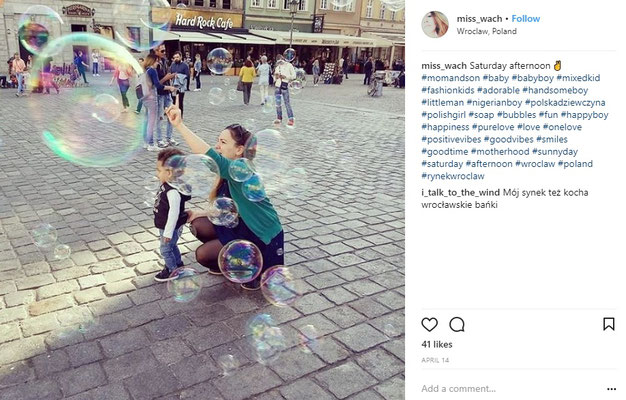 Giant soap Bubbles in Wroclaw - Copyright Miss_Wach