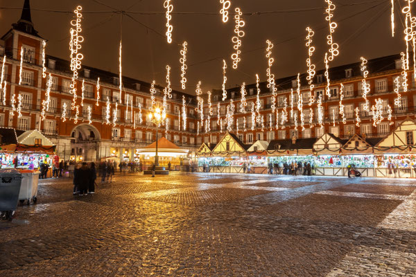 Main square of Madrid illuminated for christmas Copyright Jose Ignacio Soto 2