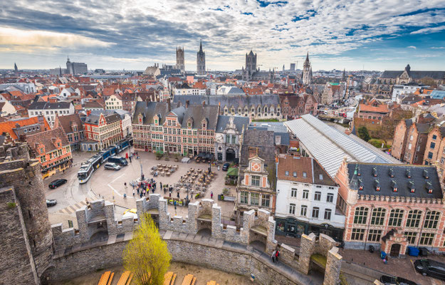 Ghent view from Castle copyright canadastock