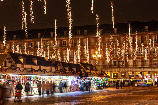 Main square of Madrid illuminated for christmas Copyright Jose Ignacio Soto