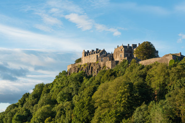 Stirling Castle from the West in late afternoon autumn sunshine. Copyright cornfield