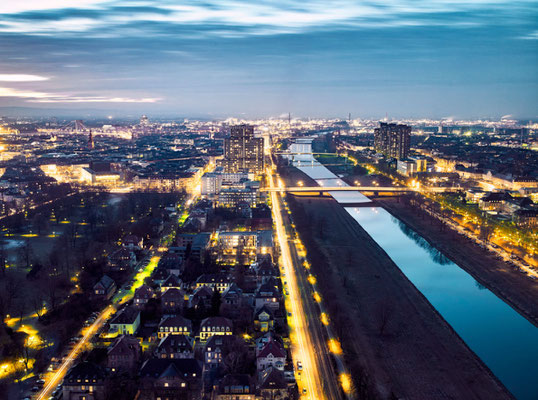 Mannheim European Best Destinations – Neckar Skyline ©Stadtmarketing Mannheim GmbH, Daniel Lukac