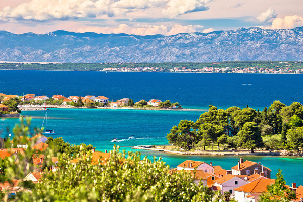 Zadar islands archipelago and Velebit mountain view, Preko, Dalmatia, Croatia - Copyright xbrchx