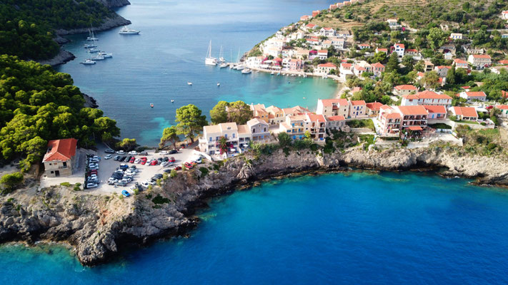 Assos, Kefalonia island, Greece - Copyright Aerial-motion