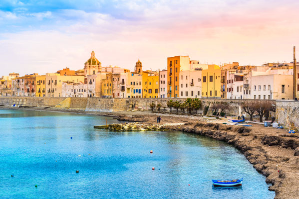 Sicily - European Best Destinations - Trapani Harbor in Sicily Copyright leonori