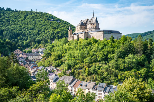 Vianden castle and valley in Luxembourg Copyright NaughtyNut