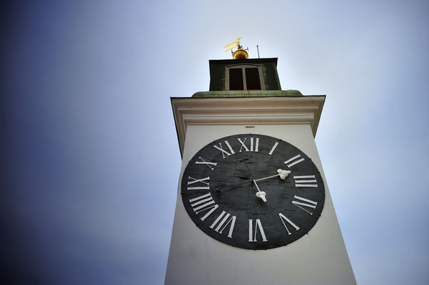 The Clock Tower, distinctive sign of Petrovaradin fortress and Novi Sad, Serbia Copyright ToskanaINC