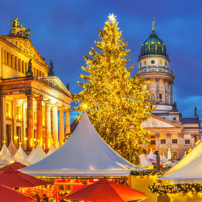 Christmas market at Gendarmenmarkt in Berlin, Germany - By S.Borisov