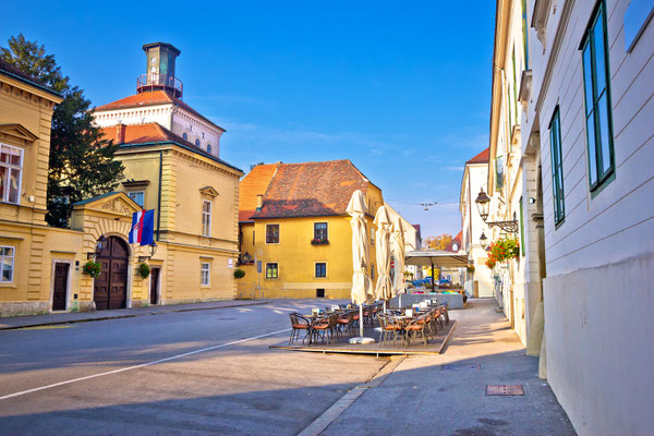 Zagreb upper town historic architecture, capital of Croatia - Copyright xbrchx