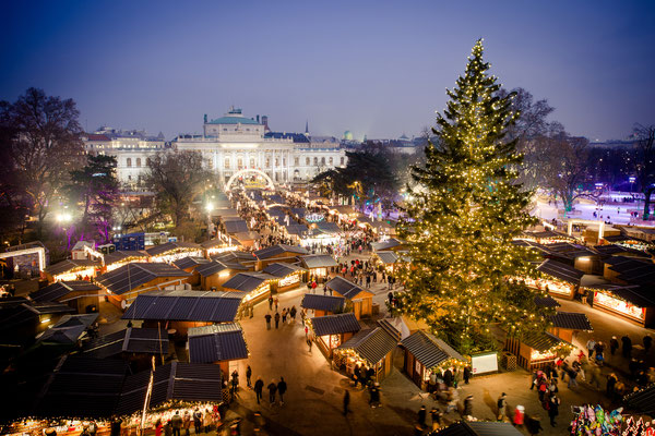 Christmas market in Vienna, Austria - By Calin Stan