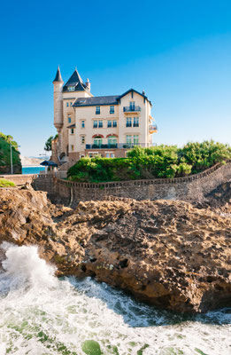 Elegant old house on the cliff in Biarritz, France Copyright Alexander Demyanenko