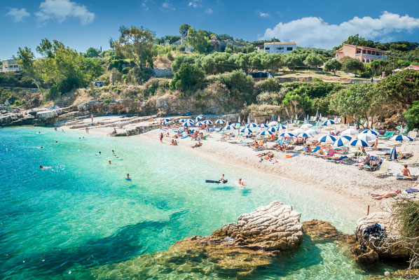 Corfu - European Best Destinations - Kassiopi beach in Corfu Copyright Lucian BOLCA