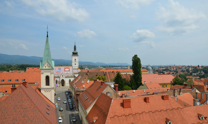 View of Zagreb from the Lotrscak Tower - Copyright European Best Destinations