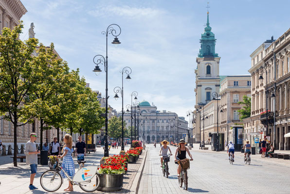 Warsaw European Best Destinations - Krakowskie Przedmieście street © City of Warsaw