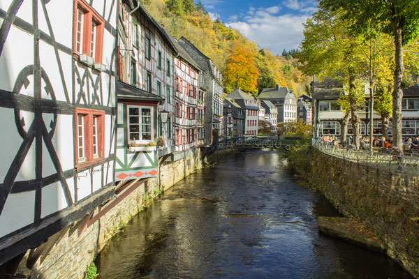 Monschau village near the city of Aachen, Germany by Georg Weber